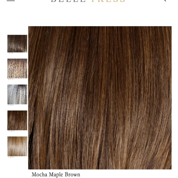 Belle Tress Beverly Hills In Mocha Maple Brown Extended Lace Frontleft MonoPart - Picture 12 of 14